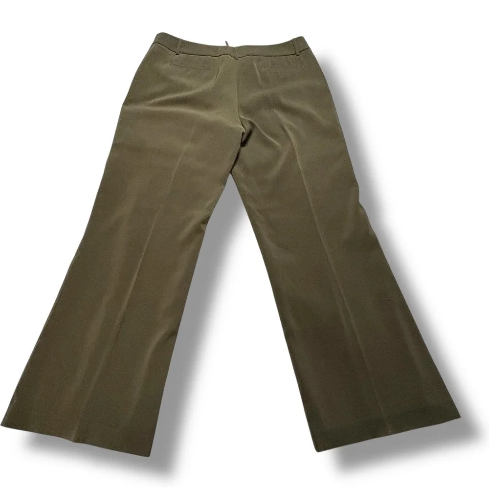 Women's Olive Wide‎ Leg Fully Lined Dress Pants Sz 16 Tall